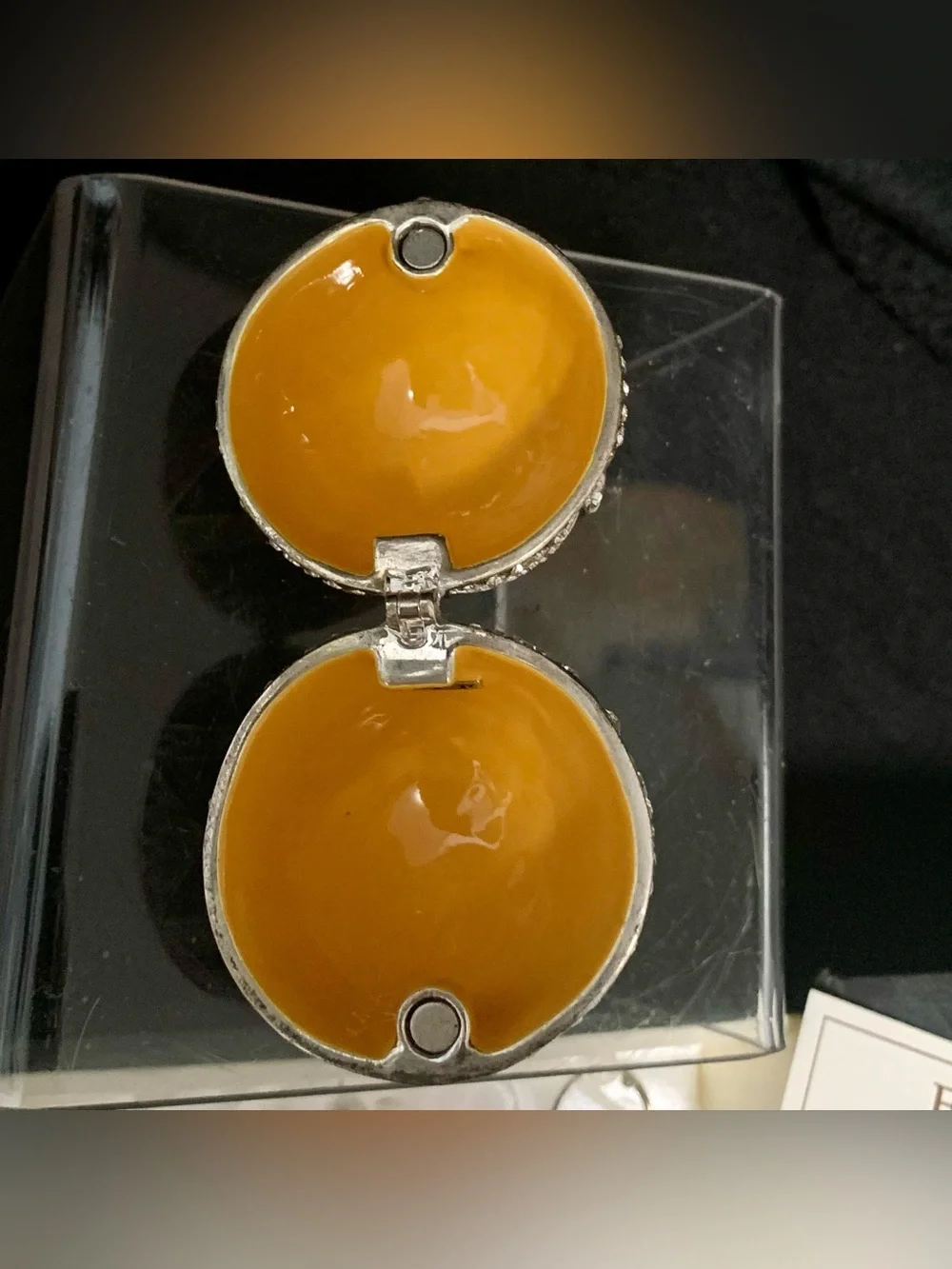 ✨ Fitz & Floyd Fabergé-Inspired Jeweled Egg Wine Charm Set – (6) Charms